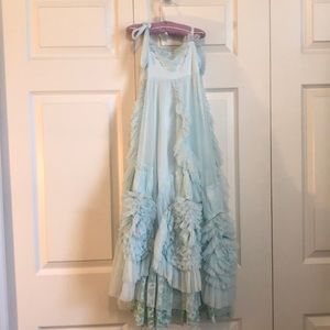 Pale blue flower girl or Easter dress